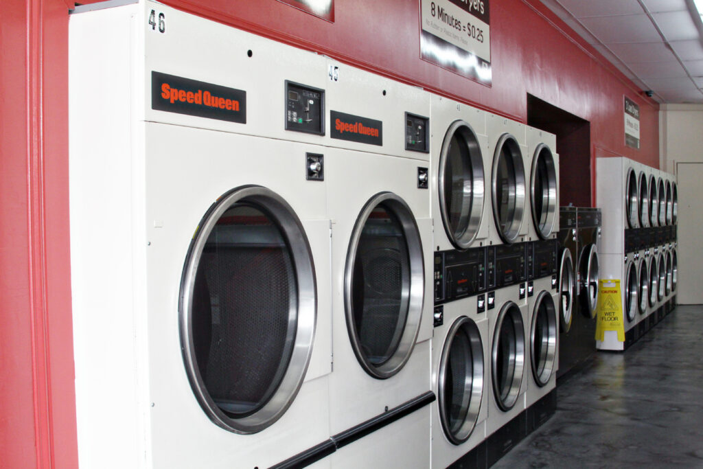 Creekside laundromat dryers